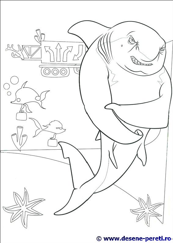 Shark Tale desene de colorat